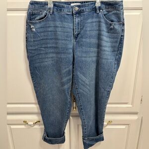 Lane Bryant Flex Magic Waistband Signature Fit Mid Rise Boyfriend Jeans Size 18